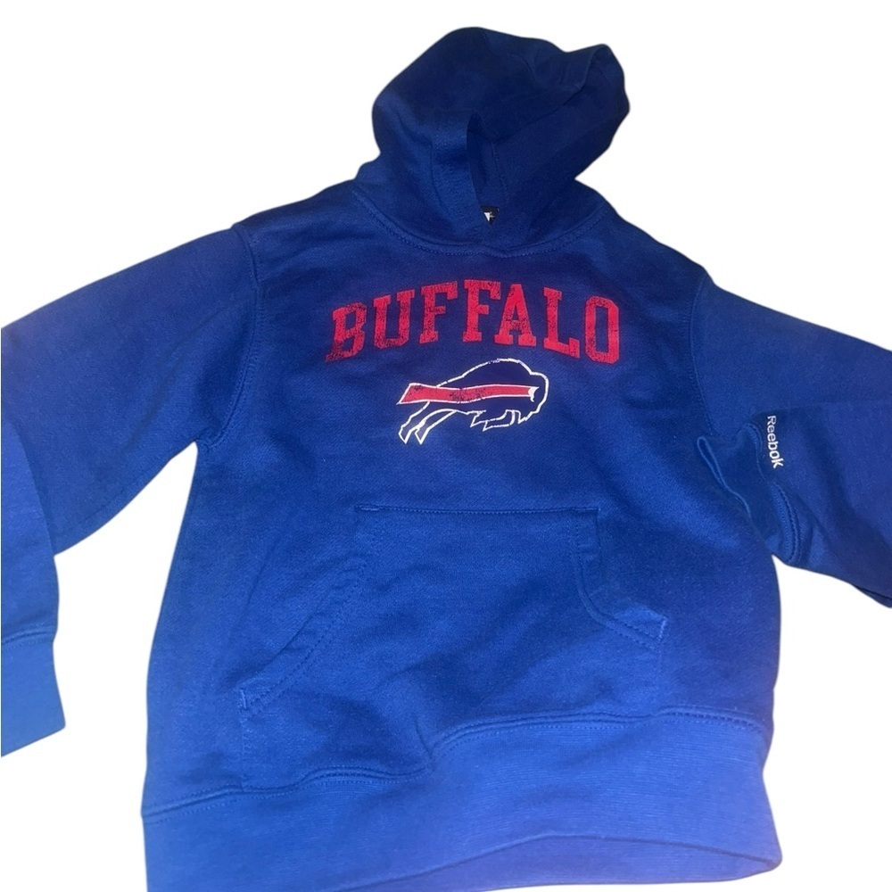 Reebok kids NFL Buffalo Bills blue hoody hoodie size 7 child